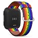 Replacement Leather Strap Printing Wristbands Compatible with Fitbit Versa - LGBT Pride Rainbow