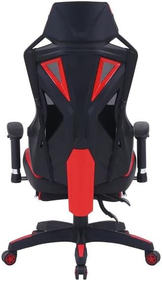 メッシュ ゲーミングチェア レーシングチェア 約幅68.5cm レッド メッシュ ゲーミングチェア レーシングチェア 約幅68.5cm レッド
