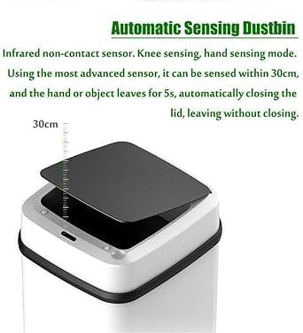 Smart Touch-Free Trash Bin – Automatic Garbage Can with Infrared Motion Sensor and Lid for Kitchen, Bathroom, Office, Bedroom – Hands-Free, Hygienic & Convenient Disposal 8