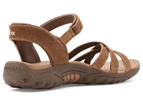 Skechers Skechers Women's REGGAE - NATURAL POISE Hands Free Slip-Ins, Double stitched suede slingback, Tan, 8.5M