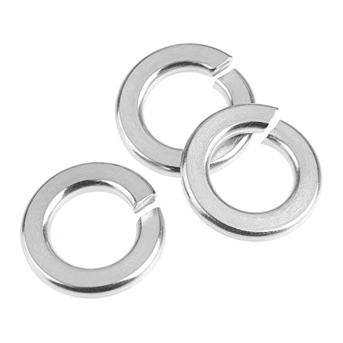 HELIFOUNER 100 Pieces 3/8" Stainless Steel Split Lock Washers, 304 Stainless Steel 18-8 Spring Lock Washers for Screws Bolts by HELIFOUNER - Used condition - US$8.99