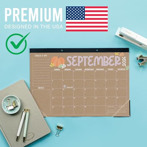Hadley Designs Large Teacher Desk Calendar 2026-2027 - Desktop Calendar 2026, 18-Month Desk Calendars for Home, Office & Classroom, Cute Classroom Must Haves, Back to School Teacher Gifts — view 4
