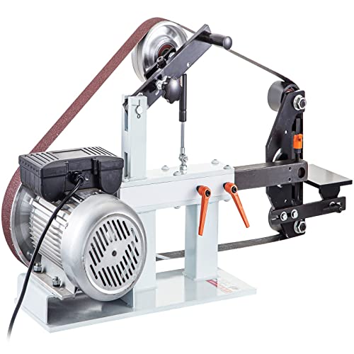 2 x 82in Variable/Constant Speed 1.5KW Belt Grinder Machine Electric Belt Sander for Tool Polishing Knife Making - 3 Mode