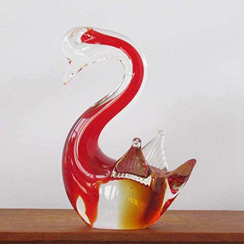 Cygne en verre à main RLKHXBS, sculpture décorative pour salon lumineux