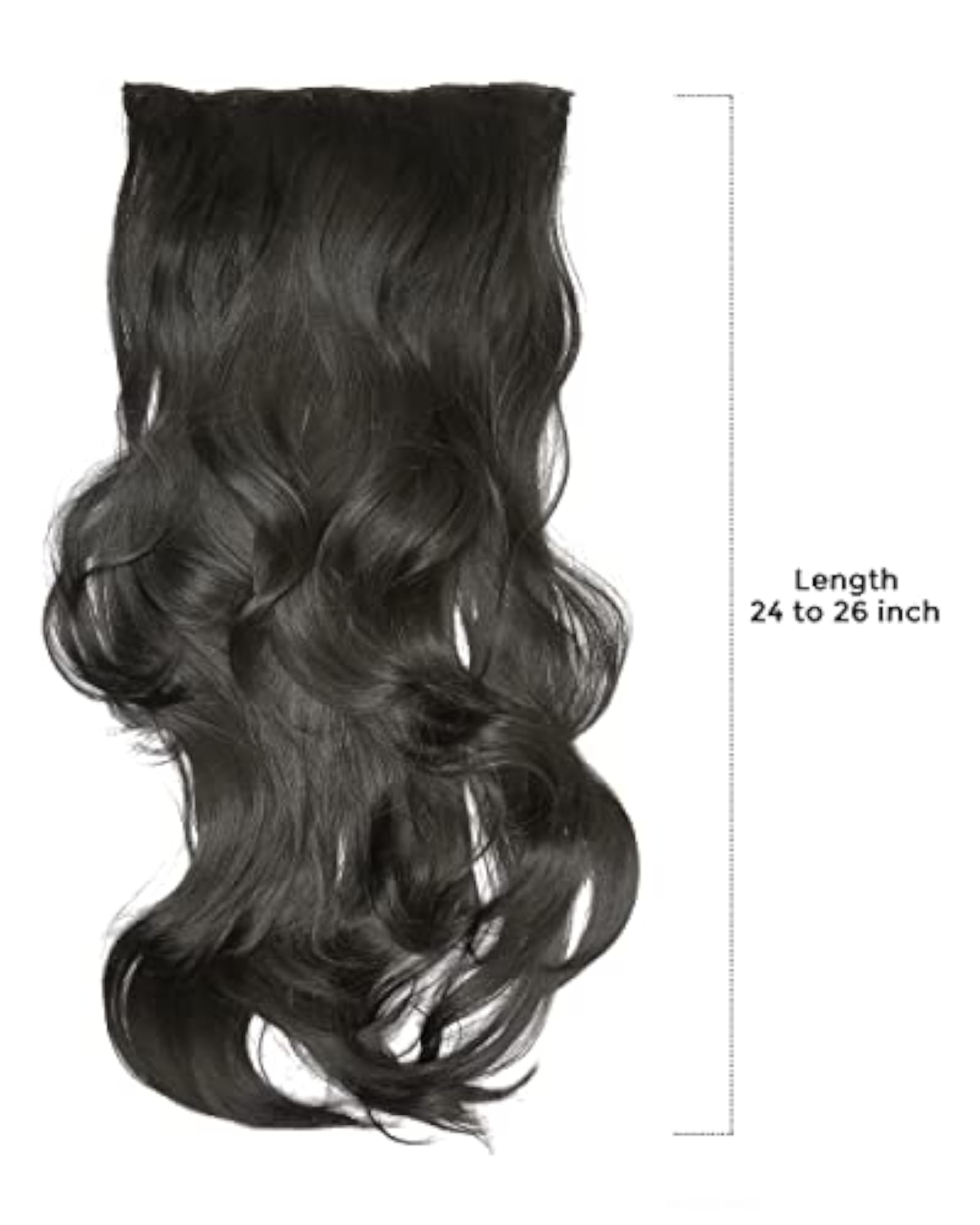 Curly Hair Extensions for Women & Girls, 24 Inch