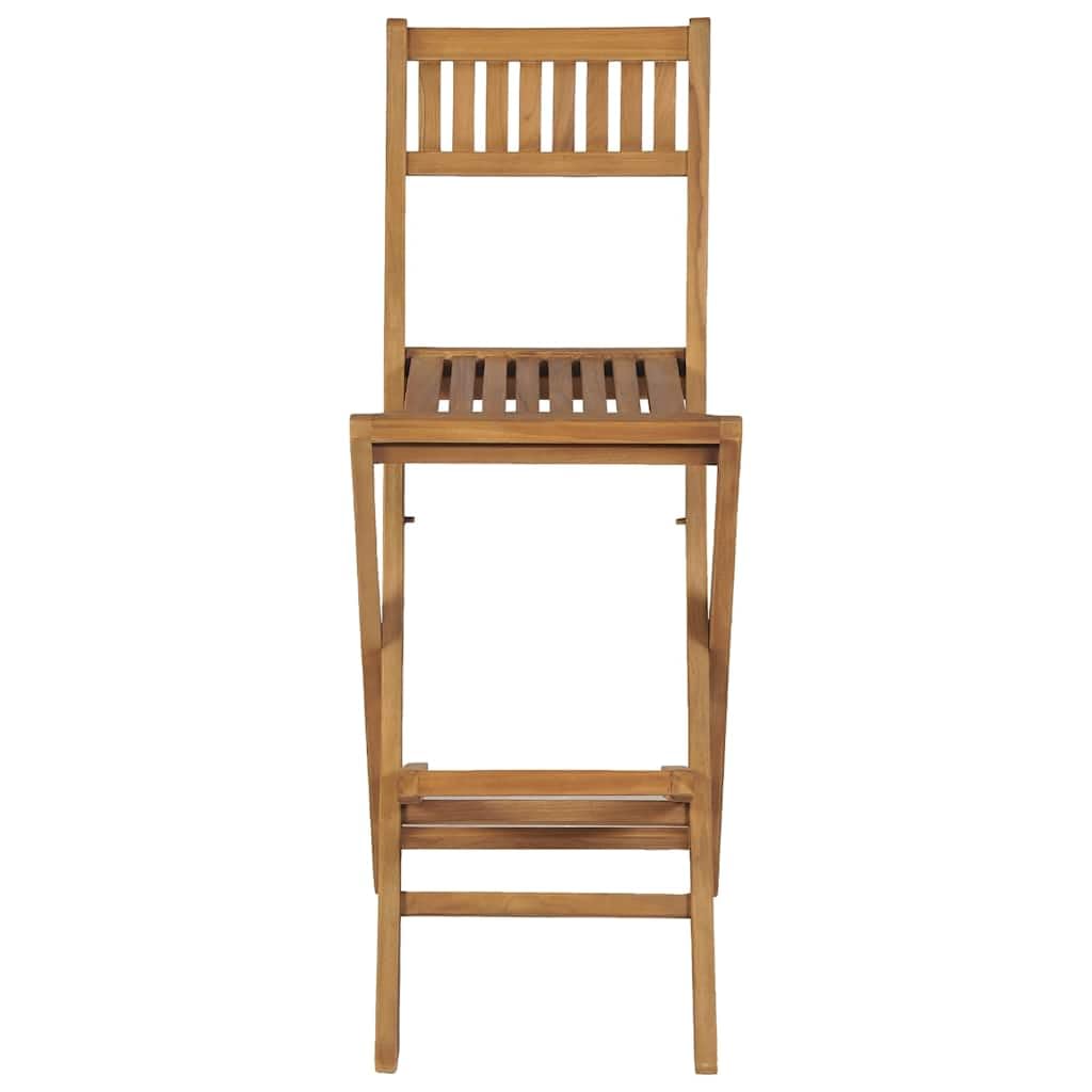 vidaXL 2x Sgabelli da Esterni Sedie da Giardino Seggiole Bar Arredi da Esterni Robusto Sedie da Pranzo Patio Terrazzo Arredamento Legno di Teak