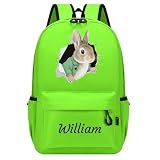 Apple Green Zaini Personalizzati per Bambini Nome e Motivo S/M/L