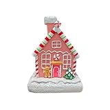 Weihnachten Weihrauch Kegelbrenner,Weihnachten Weihrauchbrenner - Harz Weihrauchhalter - Weihnachtshaus Diffusor Dorf Hütte Statue Nette Ornament für Zuhause Arbeitsplatz