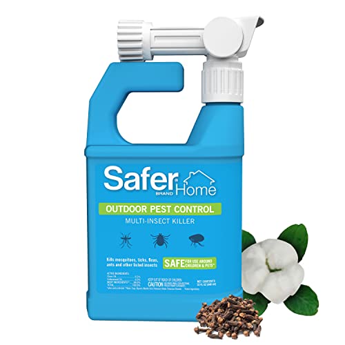 Safer Home Sh620 Outdoor Mosquito, Tick, Flea & Ant Multi-Insect Killer Hose-End Spray – Made With Natural Oils – 32 Oz #TOP22