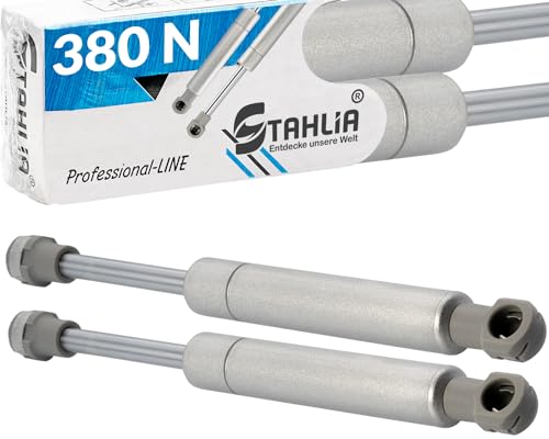 2 Gasdruckfedern (380 N) Gasdruckdämpfer Klappenbeschlag Kompressionsfeder Türdämpfer