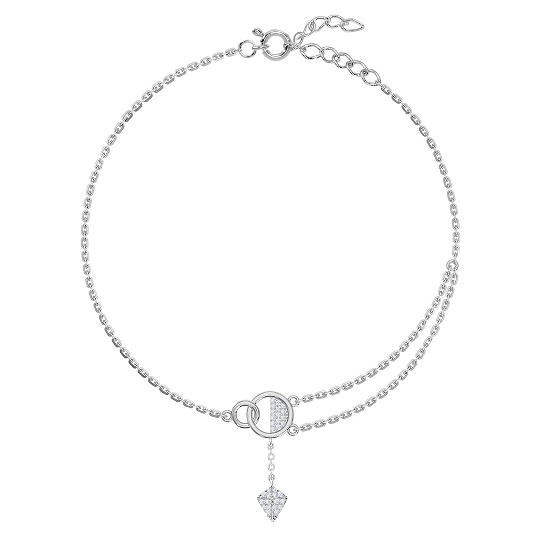 clara 925 Sterling Silver Dharini Anklet Payal (Single) | Adjustable Chain | Gift for Women and Girls-picture-40