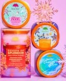 Tree Hut Season of Splendor Gift Set - Peppermint Pearl, Sparkling Sapphire & Ocean Glow Shea Sugar Scrubs (5.5 oz)