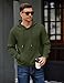 COOFANDY Men's Fashion Long Sleeve Hoodie Sweatshirt Fall Casual Hooded Cotton Hipster Pullover Hoodie with Kanga Pocket Army Green