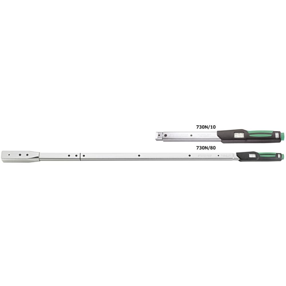 Stahlwille 50581040 Torque Wrench w/Mount for Insert Tools, Click-type w/Dual Stop Signal, Fast & Accurate Setting, Easy-to-read Double Scale, and Ergonomic Handle, 14x18 mm Mount Size, 60-300 ft.lb