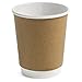Earth's Natural Alternative Double Wall Kraft Paper Coffee Cup 8 oz, Tan, 50 Count