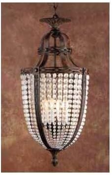 Zaneen Z1301 Longas - Nine Light Pendant, Oxidated Bronze Finish with Clear Sand Blasted Crystal Glass