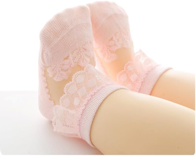 Baby Girls Frilly Socks Princess Lace Ruffle Sock - Image 4