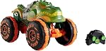 Hot Wheels Monster Trucks Remote-Control Toy Vehicle, 1:15 Scale Rageasaur RC with Grip Action Tires for Off-Roading & Wheelie Stunting