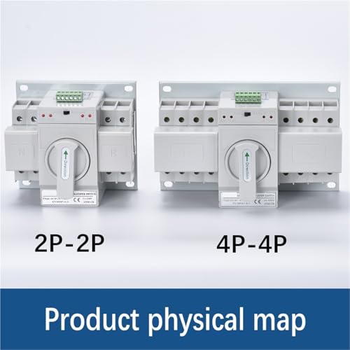 Interrupteur de transfert automatique double puissance MCB 2P 63A inverseur de source - 5