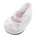 MagiDeal 1 Par Zapatos Blanco Decoración para Muñecas Niñas Americanas Moda
