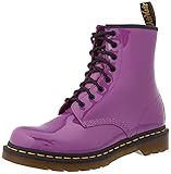 dr martens 1460 w black nappa Coated leather Dr. Martens Damen DM26425501_39 bovver, Winter Boots, Purple, EU