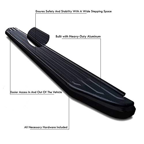 Estribos negros para GMC Terrain y Chevrolet Equinox miniatura 3