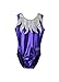 Obersee O3gl009cl, Body per Ginnastica Bambina, Fiamme Viola, CL Child (8-10 Years)