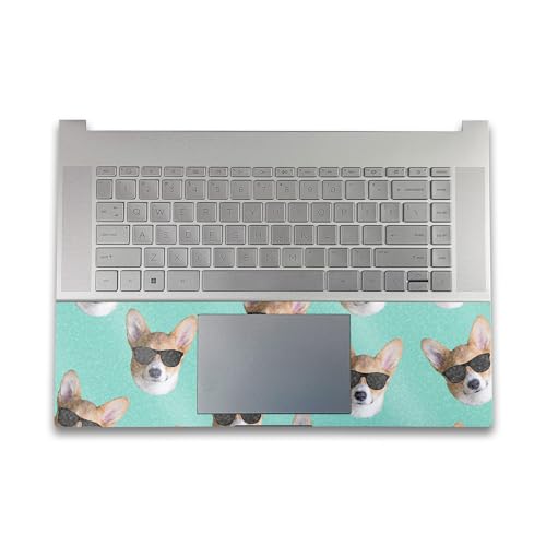 Image of Glossy Glitter Gaming Skin Compatible with HP Envy x360 16 inch (2023) - Cool Corgi - Premium 3M Vinyl Protective Wrap Decal Cover - Easy to Apply | Crafted in The USA by MightySkins
