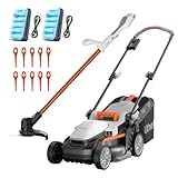 Litheli Coupe Bordure sans Fil avec Tondeuse à Gazon sans Fil