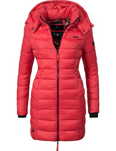 Preisvergleich Produktbild Marikoo Damen Übergangs Steppmantel Abendsternchen Rot Gr. L