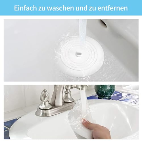 Universal Stöpsel für Spülbecken 2 Stück Waschbecken Silikon Badewannenstopfen silikon stöpsel waschbecken - Passend für Alle Abflussrohre, für Dusche, Badewanne, Küche Spüle（15cm）