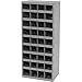 Durham 358-95 Gray Cold Rolled Steel 36 Opening Bin with Slope Self Design, 17-7/8" Width x 42" Height x 12" Depth