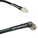 1 Foot RG58 Silver Plated RP-SMA Female to SMA Male Angle RF Coaxial Cable