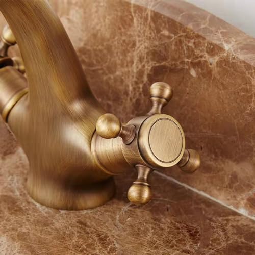 Grifo de lavabo retro vintage negro para renovar baños antiguos sin cambiar de tuberías 7