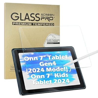 Secpeak 2 Pack Screen Protector Compatible With Onn 7" Tablet Gen4 (2024 Model) / Onn 7" Kids Tablet 2024, Tempered Film Screen Protector [Bubble Free] [Easy Installation]