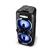 Produktbild auna Bazzter, PA Party Audiosystem, mobiler Bluetooth Lautsprecher, 2 x 8'' Subwoofer, 2x50W RMS, Akku, USB-Port, MP3, AUX, UKW, LED-Lichteffekt, LCD-Display, Mikrofon, schwarz
