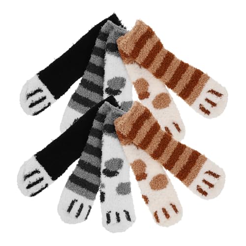 SHERCHPRY 5 pares Pack Calcetines Altos Cálidos Suaves Elásticos sin Presión para Invierno