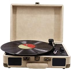 Tourne-Disque Portable USB pour disques vinyles Tourne-Disque Vinyle à 3 Vitesses avec Haut-parleurs stéréo Bluetooth - Les Beatles, Paul McCartney, John Lennon, RIngo Starr, George Harrison Tourne-Disque Portable USB pour disques vinyles Tourne-Disque Vinyle à 3 Vitesses avec Haut-parleurs stéréo Bluetooth – Image 5