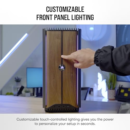 Image of Corsair ONE i500 Gaming PC - Liquid Cooled Intel Core i9 14900K CPU - Liquid Cooled NVIDIA GeForce RTX 4080 Super GPU - 32GB Vengeance DDR5 Memory - 2TB M.2 SSD - Wood Dark