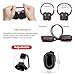 SIMOLIO 2 Pack IR Wireless Headphones for in Car TV Video Audio Listening, Not Bluetooth, 2 Channel Car DVD Headphones for Kids, Universal Infrared Headsets for Headrest Video System, AUX Cord