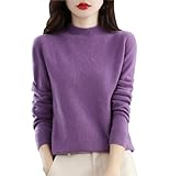 Material: Kaschmir-Pullover für Damen sind aus hochwertigem Stoff gefertigt. Leicht auf der Haut, unglaublich weich, warm und atmungsaktiv.