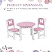 Emily Rose 18 Inch Doll Kitchen Dining Table and 2 Chair Set – Fits American Girl Our Generation My Life As Adora – Wooden Doll Furniture – Butterfly – CPSIA ASTM Tested – USA Brand – Ages 5+