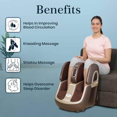 Image of JSB HF32 Shiatsu Leg Foot Massager with Airbag Massage, Foot Roller, Heat & Reflexology