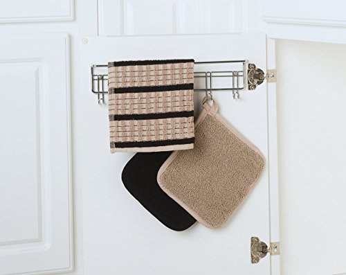 Closetmaid 3064 6 Hook Towel Rack, Chrome #TOP4