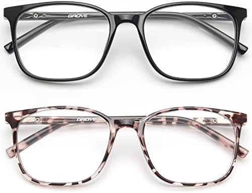 Gaoye Blue Light Blocking Glasses Women/Men, Computer Gaming Fake Eyeglasses Anti UV Ray-Spring Hinge