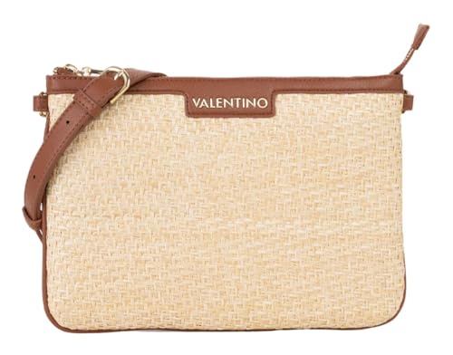 Sac à épaule Valentino Demetra pochette bandoulière beige et cuir marron