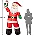Superjare 8 FT Christmas Inflatable Santa Claus with Candy, Christmas Decoration with LED Light, Animated for Yard Party Lawn, Indoor & Outdoor