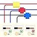 Nilight 100PCS Quick Splice Solderless Wire and T-Tap Electrical Connectors 22-18 18-14 12-10 AWG T Tap Insulated Terminal Assortment Kit