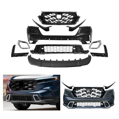 MGWILL Front Bumper Cover Kit Fits 2023 2024 2025 Honda CR-V CRV Hybrid
