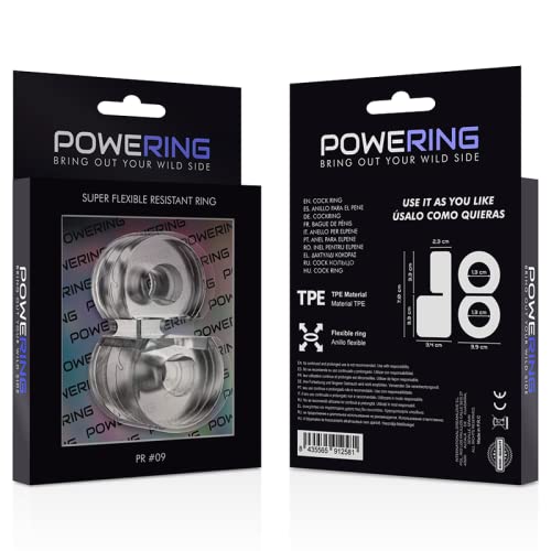 Anillo pene doble Powering PR09 ultra resistente que mejora la erección 3
